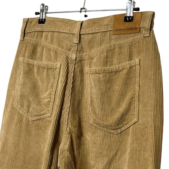 Aritzia Denim Forum Joni Corduroy Pants Women’s Size 27 Tan High Rise Loose Fit - Picture 8 of 15